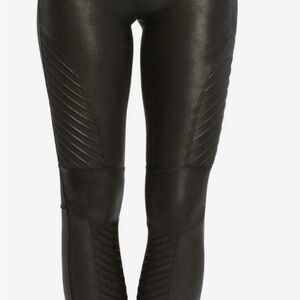 SPANX Black Textured Leggings
